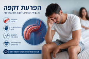 הפרעת זקפה - גברים רבים סובלים ולא יודעים מהו הפתרון?